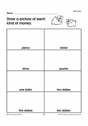 Canadian Money: Math Worksheets Grades 1-3