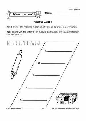 Measurment: 4 Phonics Activities