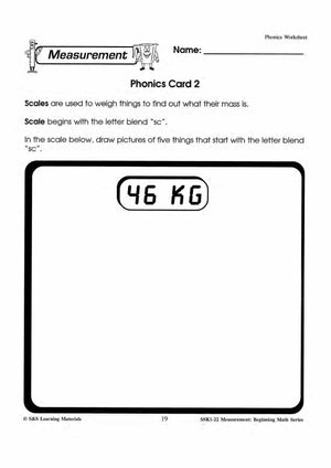 Measurment: 4 Phonics Activities