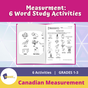 Measurment: 4 Phonics Activities