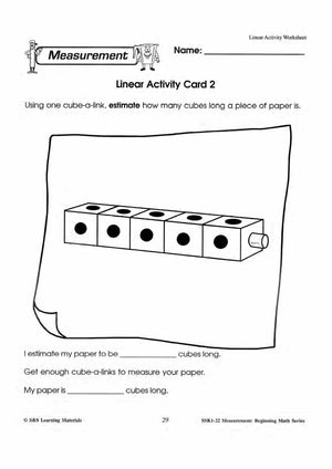 Linear Activities Grades 1-3