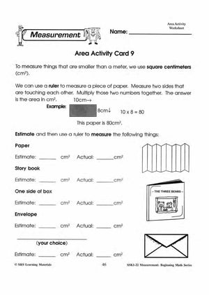 Area Activities Grades 1-3