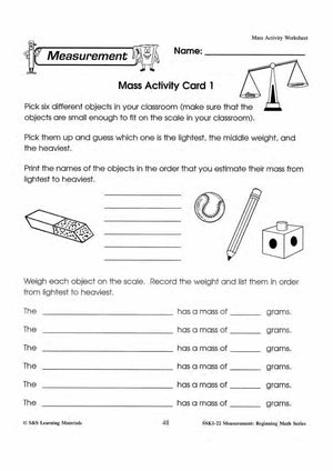 Mass Activities Grades 1-3