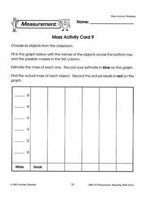 Mass Activities Grades 1-3