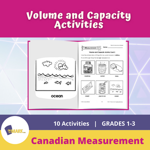 Volume and Capacity Activities Grades 1-3