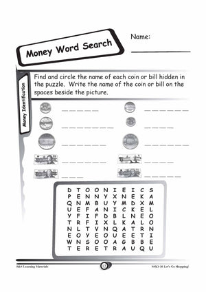 Identifying Canadian Money Grades K-3 Worksheets
