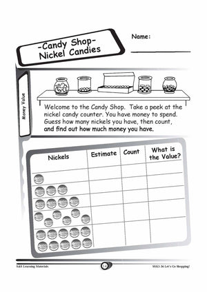 Canadian Money Value Grades K-3 Worksheets