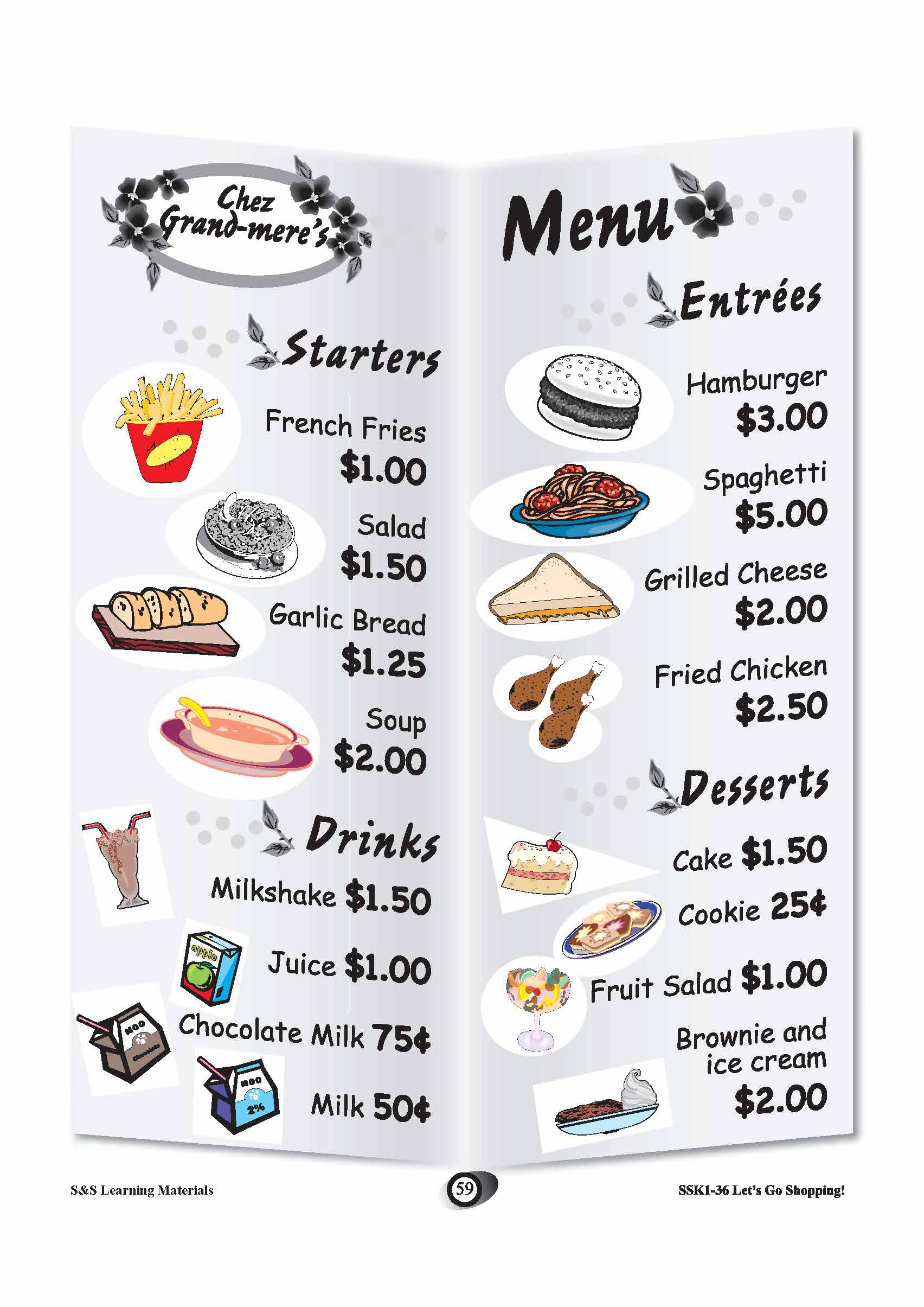 Shopping Scenario's Grades K-3 Worksheets