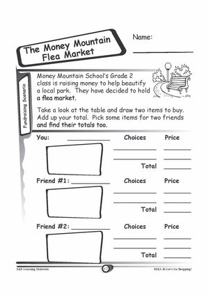 Fundraising Scenario's Grades K-3 Worksheets