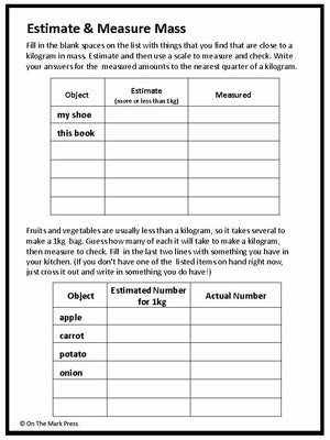 Canadian Measurement Lesson Plans & Activities Grade 3