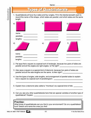 Canadian Geometry Lesson Plans & Activities Grade 3