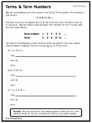 Canadian Patterning Lesson Plans & Activities Grade 4