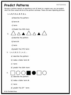 Canadian Patterning Lesson Plans & Activities Grade 4