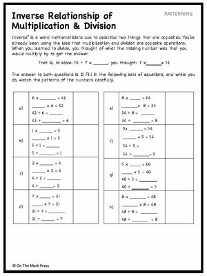 Canadian Patterning Lesson Plans & Activities Grade 4