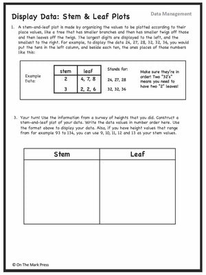 Canadian Data Management Lesson Plans & Activities Grade 4