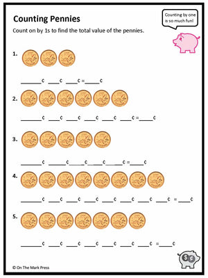 Counting Canadian Money - Coins Grades 1-2