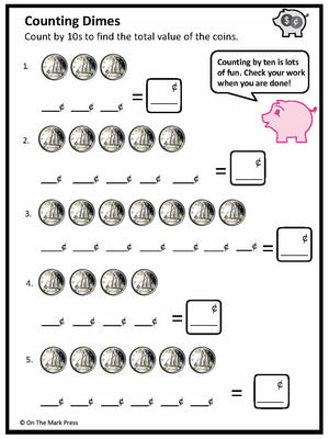 Counting Canadian Money - Coins Grades 1-2