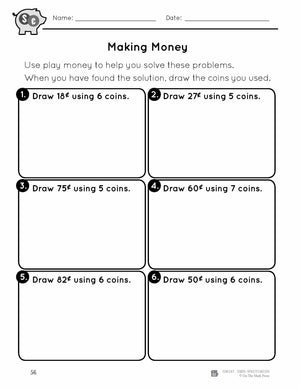 Draw or Paste and Count Canadian Money Grades 1-2