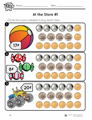 Counting Canadian Money at the Store Grades 1-2