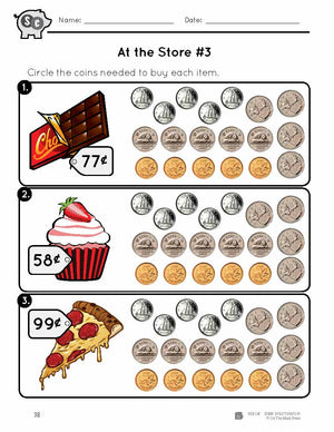 Counting Canadian Money at the Store Grades 1-2