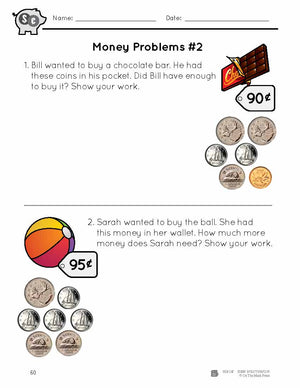 Canadian Money - Word Problems Grades 1-2