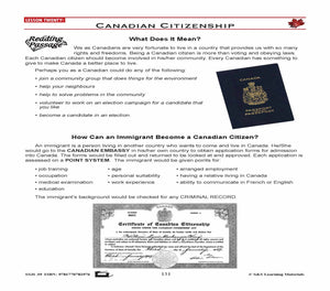 Canadian Government Lessons: Canadian Citizenship Grades 5+