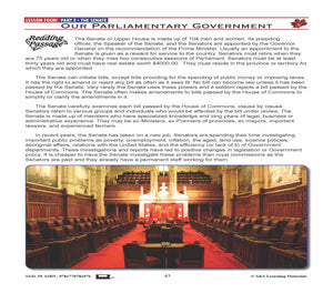 Canadian Government Lesson: The Senate Grades 5+