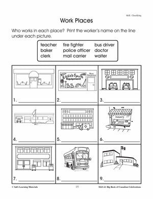 Labour Day Activity Grades 1-3 Teacher Directed Lesson & Activities