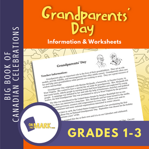 Grandparents' Day Gr. 1-3 Teacher Directed Lesson & Activities