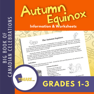 Autumn Equinox Activity Grades 1-3 Teacher Directed Lesson & Activities