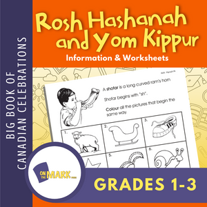 Rosh Hashanah And Yom Kippur Gr. 1-3 Teacher Directed Lesson & Activities