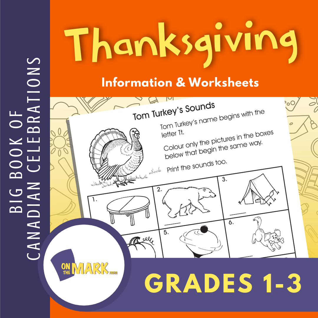 Thanksgiving Gr. 1-3 Teacher Directed Lesson & Activities