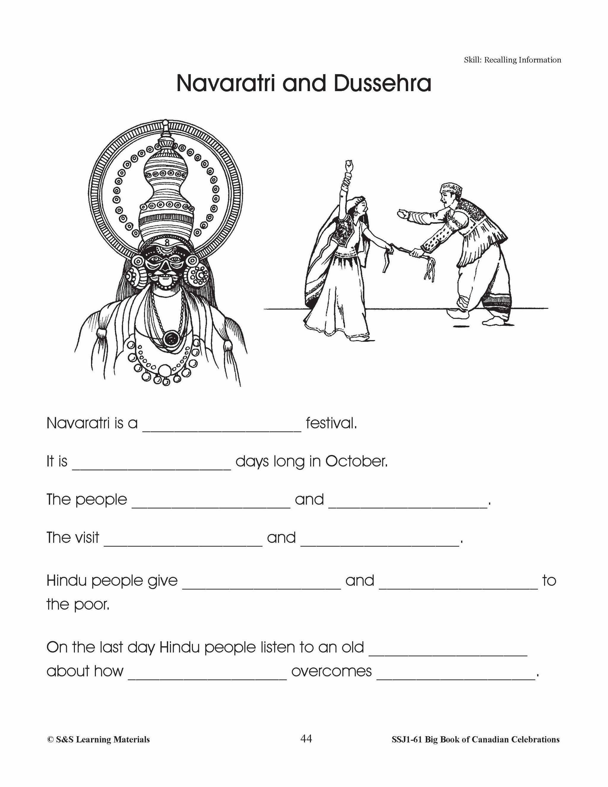 Navaratri and Dussehra Gr. 1-3 E-Lesson Plan