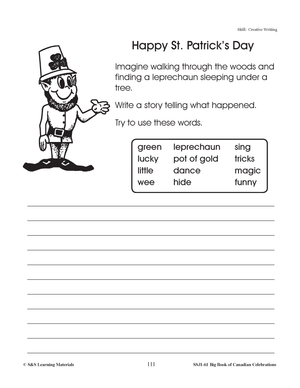 St. Patrick's Day Grades 1-3 Teacher Directed Lesson and Activities