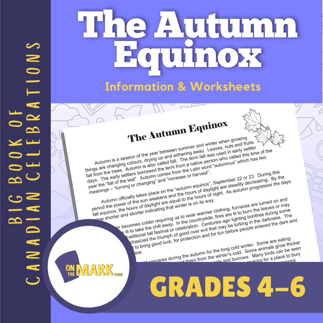 The Autumn Equinox Gr. 4-6 Reading Passage and Follow-up