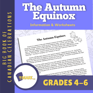 The Autumn Equinox Gr. 4-6 Reading Passage and Follow-up