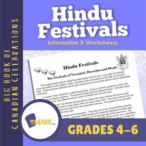 Hindu Festivals Gr. 4-6 Information and Worksheets