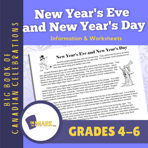 New Year's Eve and New Year's Day Gr. 4-6 E-Lesson Plan