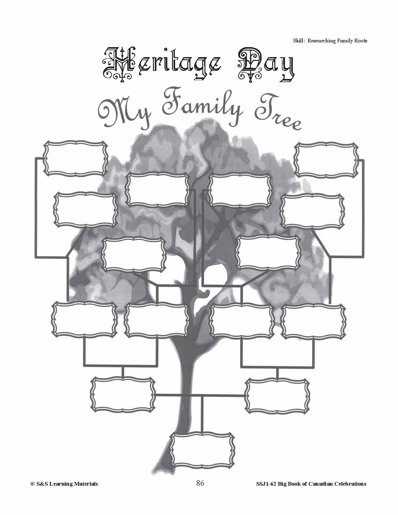 Heritage Day Gr. 4-6 Information and Worksheets