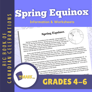 Spring Equinox Gr. 4-6 Information and Worksheets
