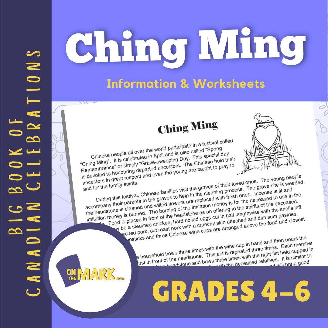 Ching Ming Festival Lesson Gr. 4-6 Information and Worksheets