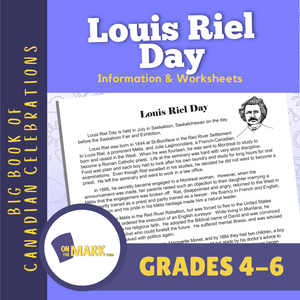 Louis Riel Day Gr. 4-6 E-Lesson Plan