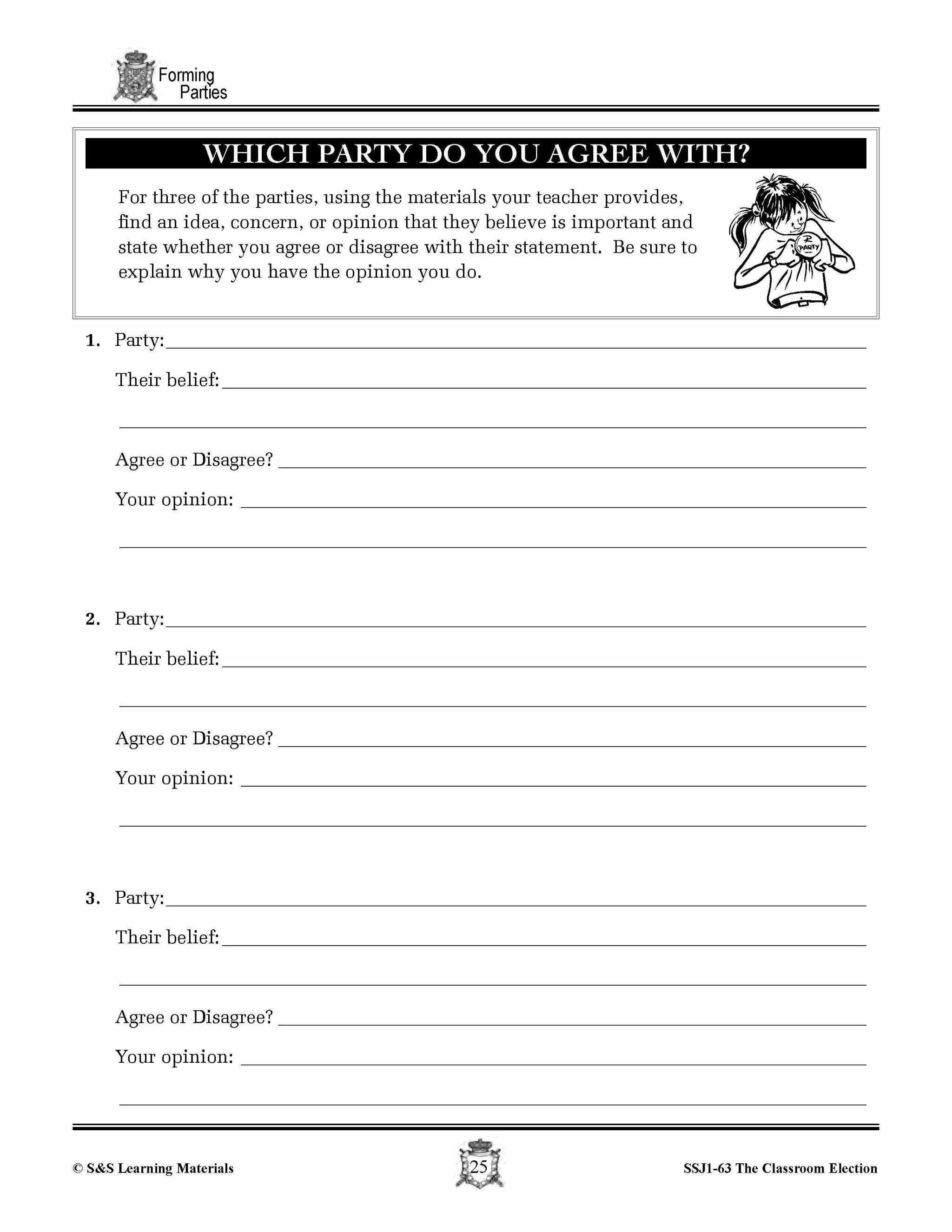 Forming Parties for a Canadian Election Lesson Grades 4-7