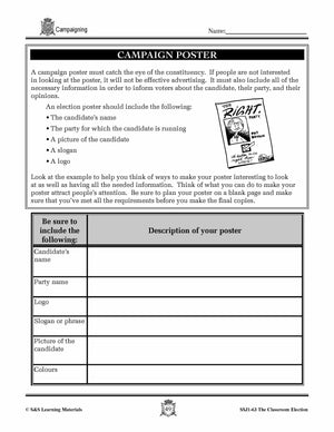 Campaigning for an Election Lesson Grades 4-7