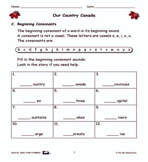 Our Country Canada Reading Lesson Gr. 1 E-Lesson Plan