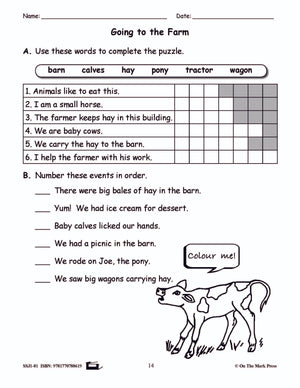 Going to the Farm Reading Lesson Gr. 1 E-Lesson Plan