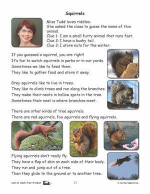 Squirrels Reading Lesson Gr. 1 E-Lesson Plan