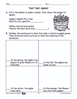 Yum! Yum! Apples! Reading Lesson Gr. 1 E-Lesson Plan