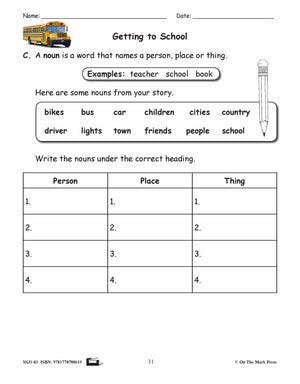 Getting to School Reading Lesson Gr. 1 E-Lesson Plan