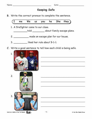 Keeping Safe Grammar Lesson Gr. 1 E-Lesson Plan